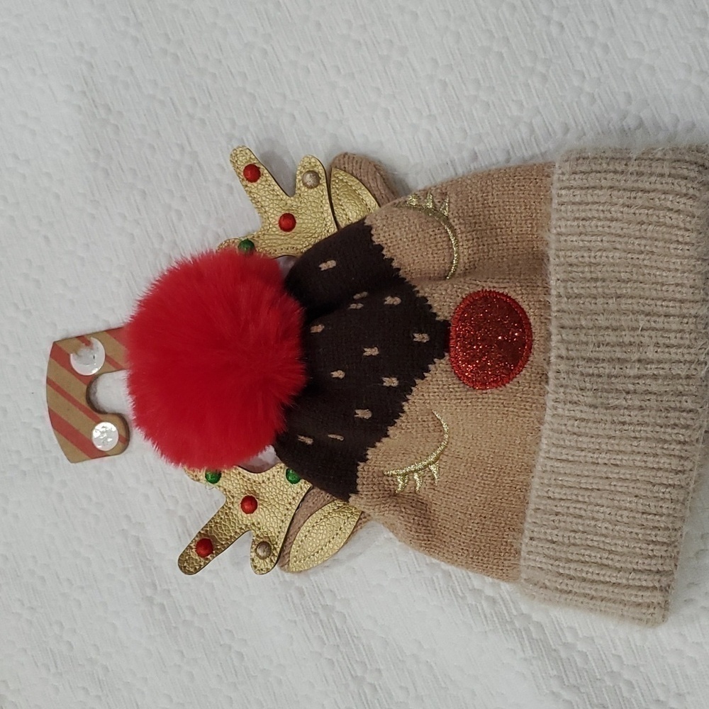 Primark Reindeer cap NWT